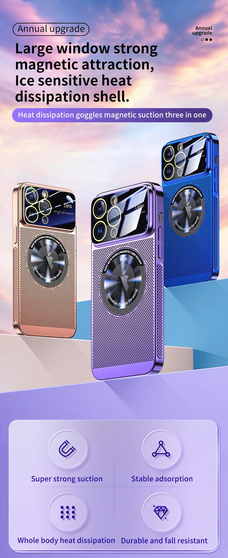 Electroplated Heat Dissipation Magnetic Case For iPhone - Premium Mobile Phone Cases from Dressmycell.com - Just $18! Shop now at Dressmycell.com Electroplated Heat Dissipation Magnetic Case For iPhone - Premium Mobile Phone Cases from Dressmycell.com - Just $18! Shop now at Dressmycell.com